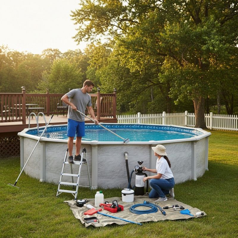 Above Ground Pool Preparation